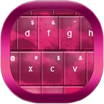 pink cheetah go keyboard android application logo